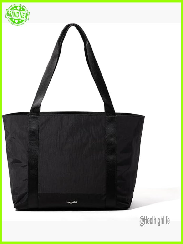 Large Nylon Tote With Laptop Pocket, Rfid Protection, Luggage Sleeve